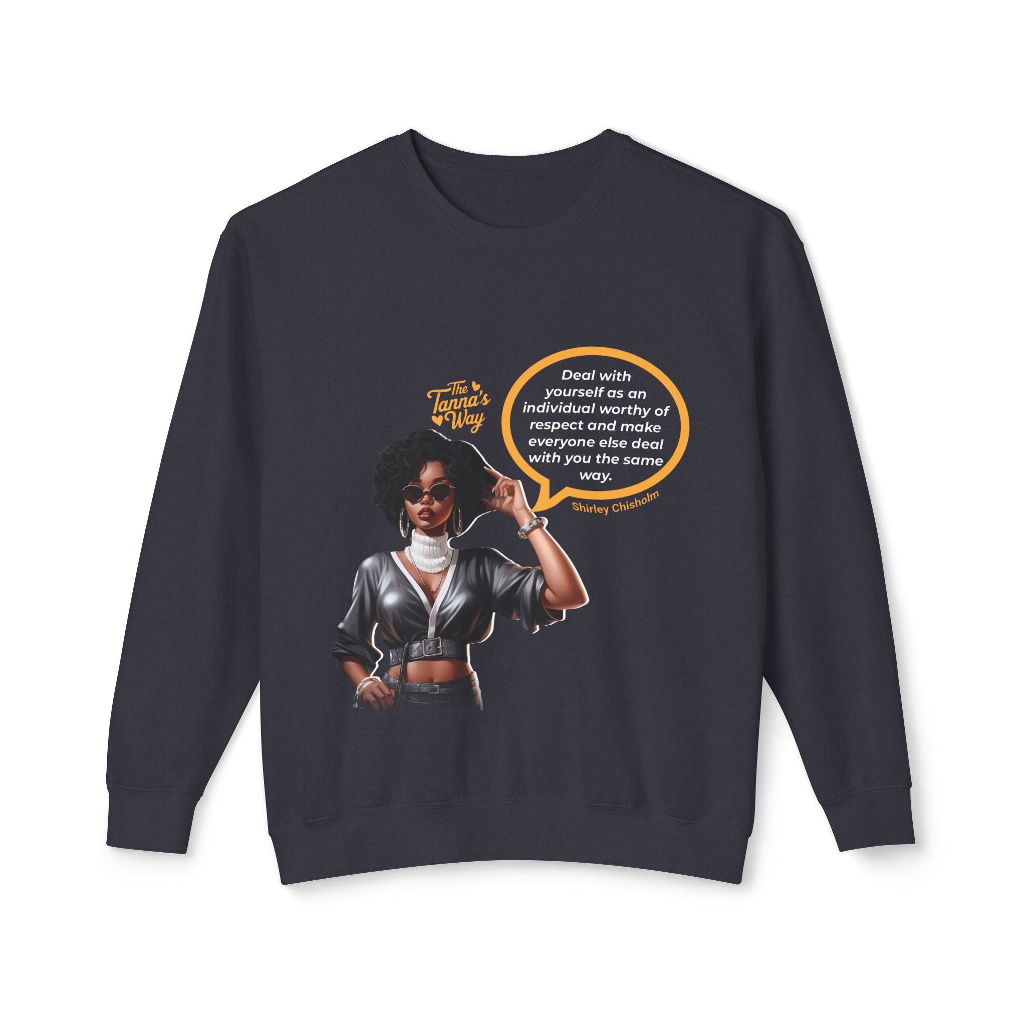 Shirley Chisholm | Unisex Lightweight Crewneck Sweatshirt